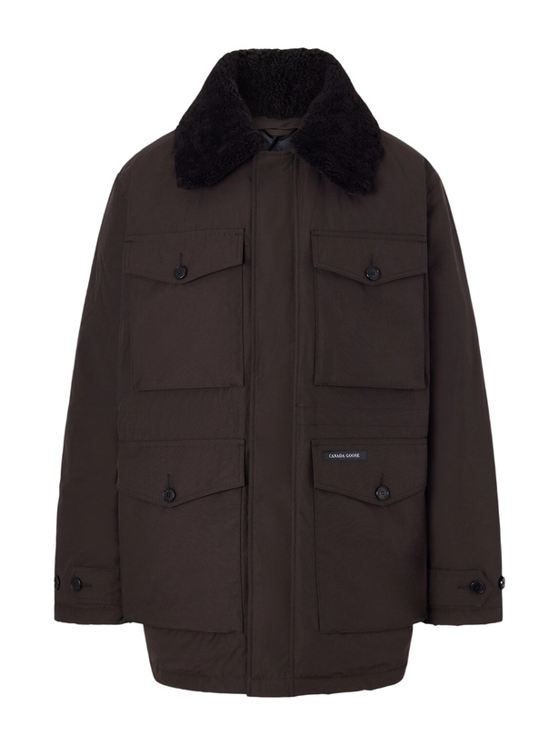 Photo: Canada Goose - Scout Shearling-Trimmed Shell Down Jacket - Brown