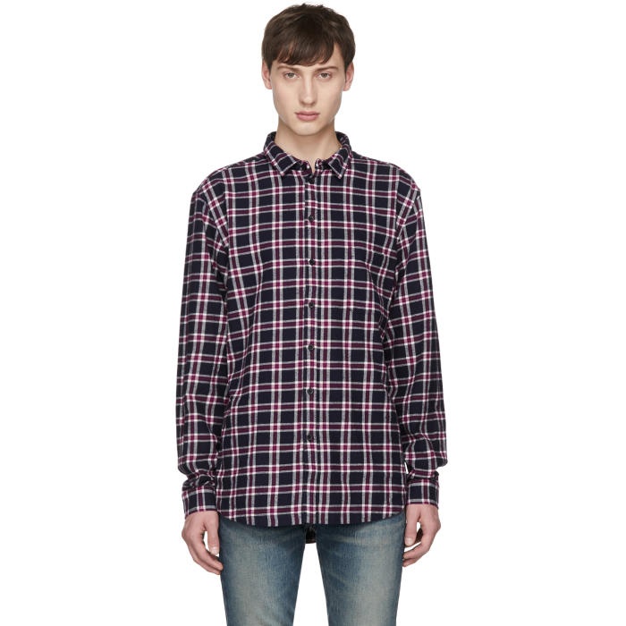 Photo: Tiger of Sweden Jeans Navy Check Mellow Shirt