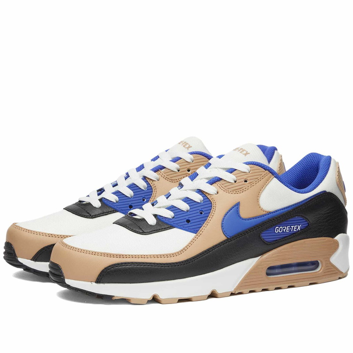 Photo: Nike Men's Air Max 90 Gore-Tex Sneakers in Summit White/Lapis