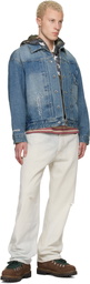 AAPE by A Bathing Ape Blue 'AAPE' Main Denim Jacket