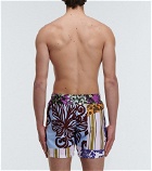 Dries Van Noten - Patchwork printed swim shorts