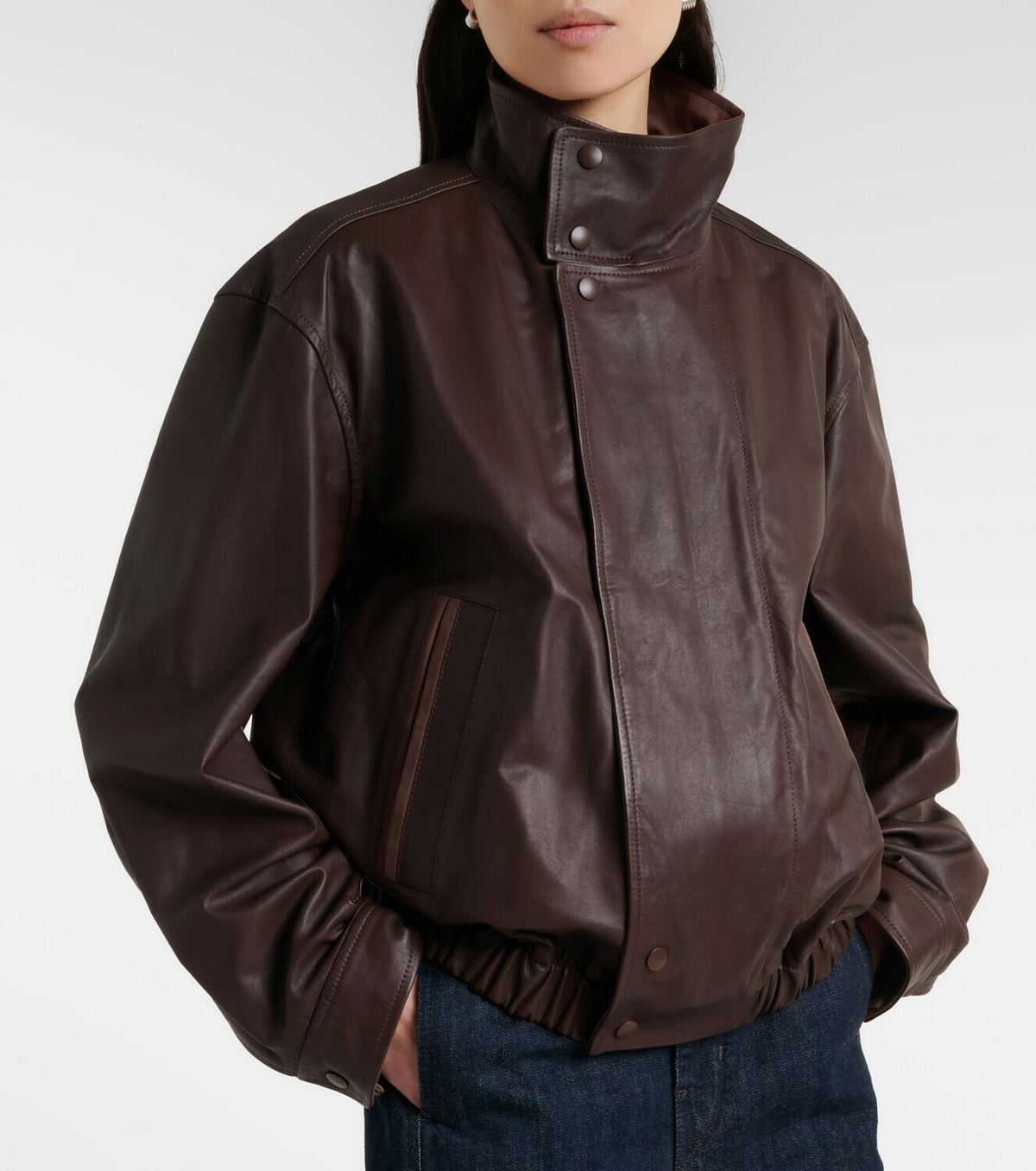 Lemaire Leather blouson jacket