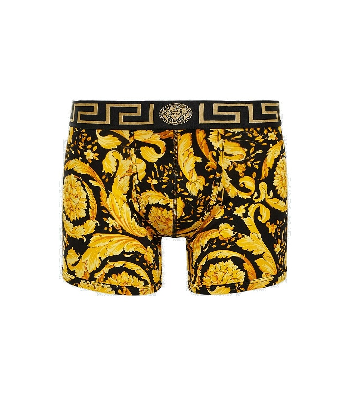 Photo: Versace Barocco cotton-blend boxershorts