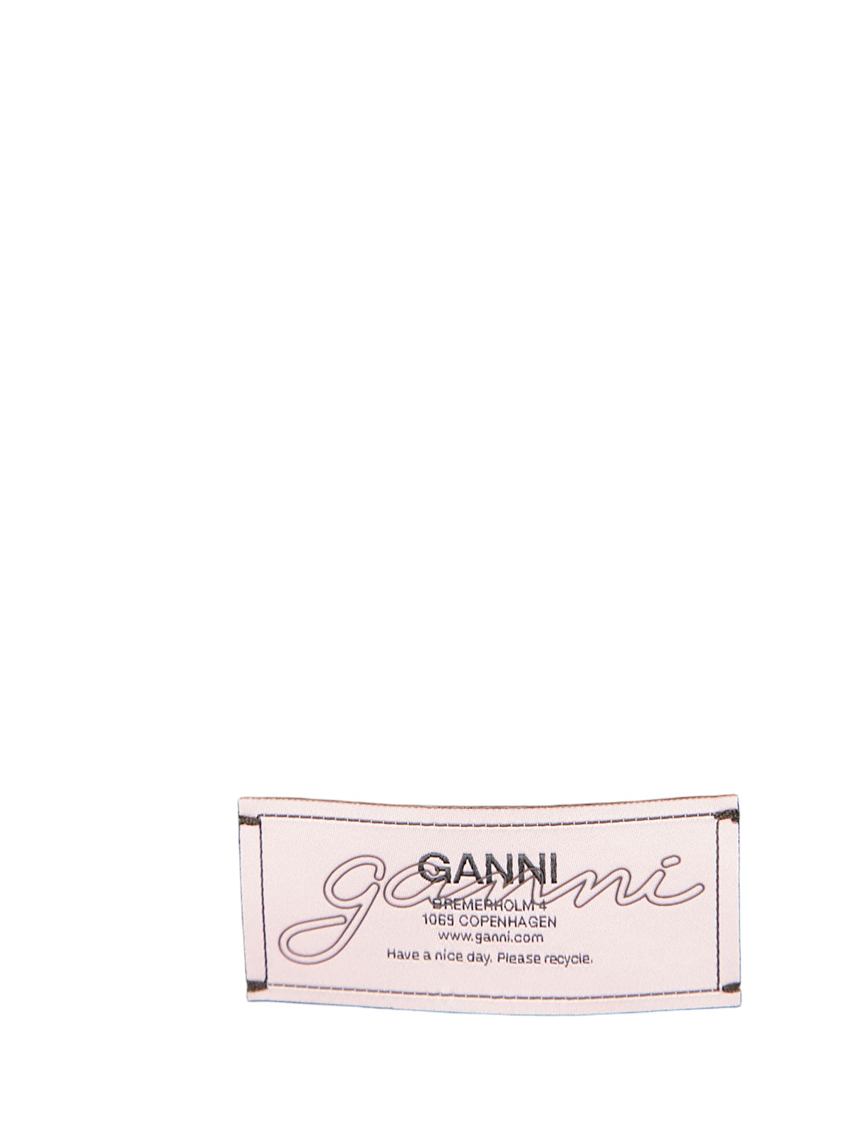 Ganni Sheer Mesh Jersey Long Sleeve Top