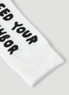 Feed Your Neighbour Socks in White
