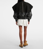 JW Anderson Caped leather jacket
