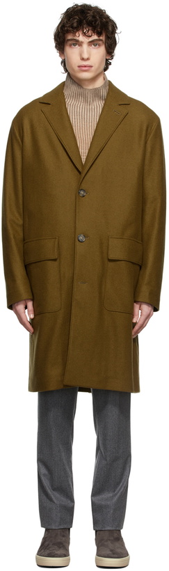 Photo: Loro Piana Khaki Ribble Coat