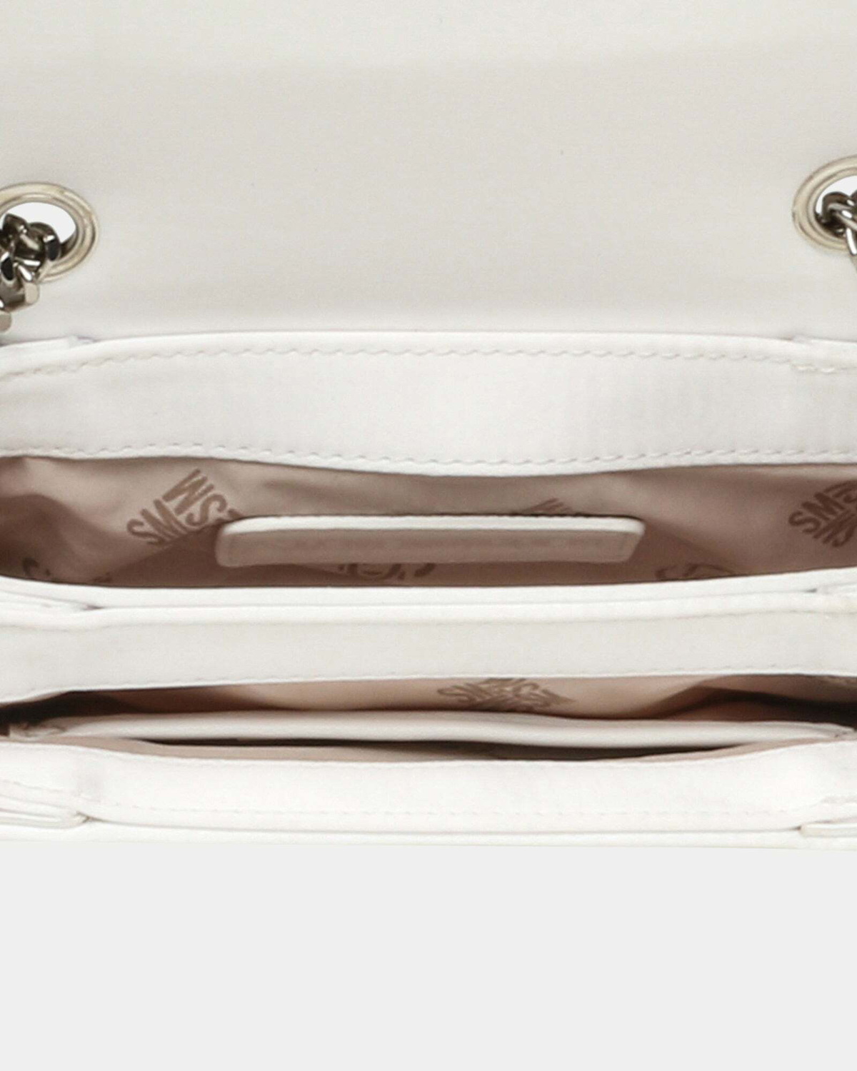 Steve Madden Bsaucer Bag in White Satin