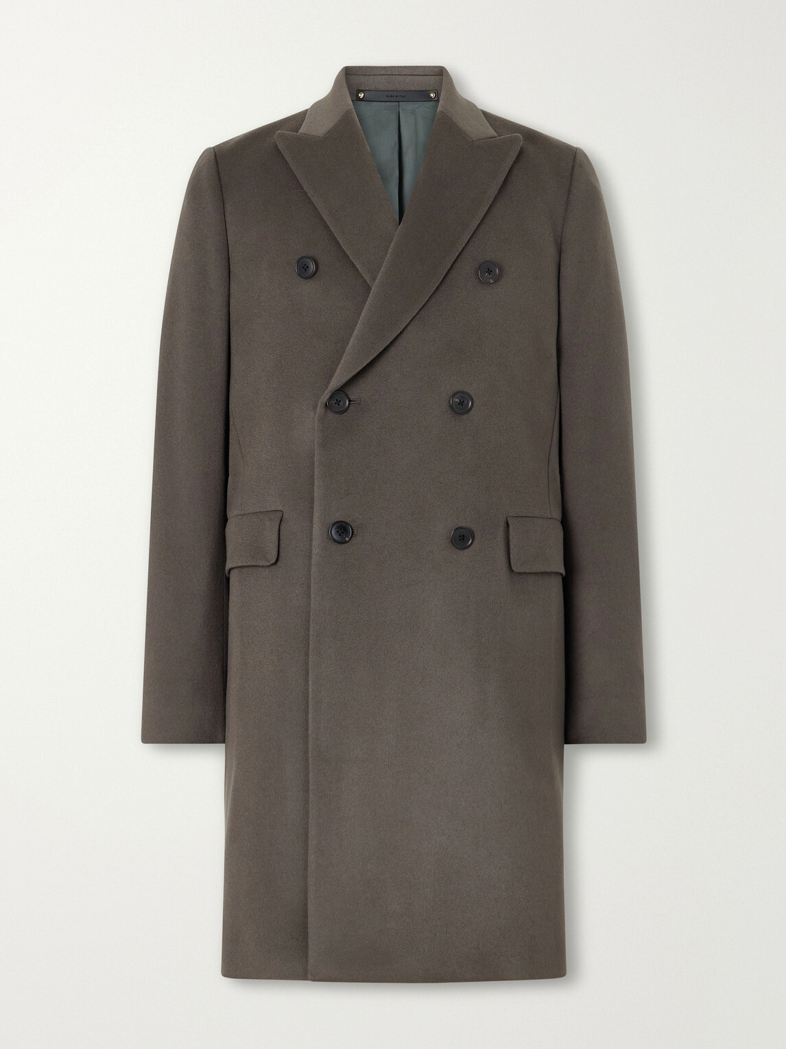 Paul Smith - Double-Breasted Wool and Cashmere-Blend Coat - Gray