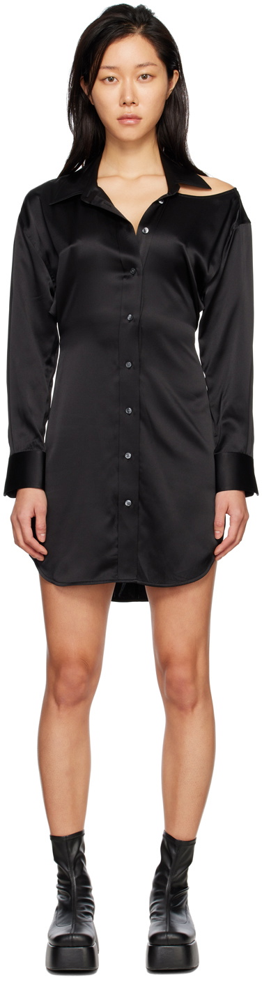 4610890 Black Cutout Waist Dress