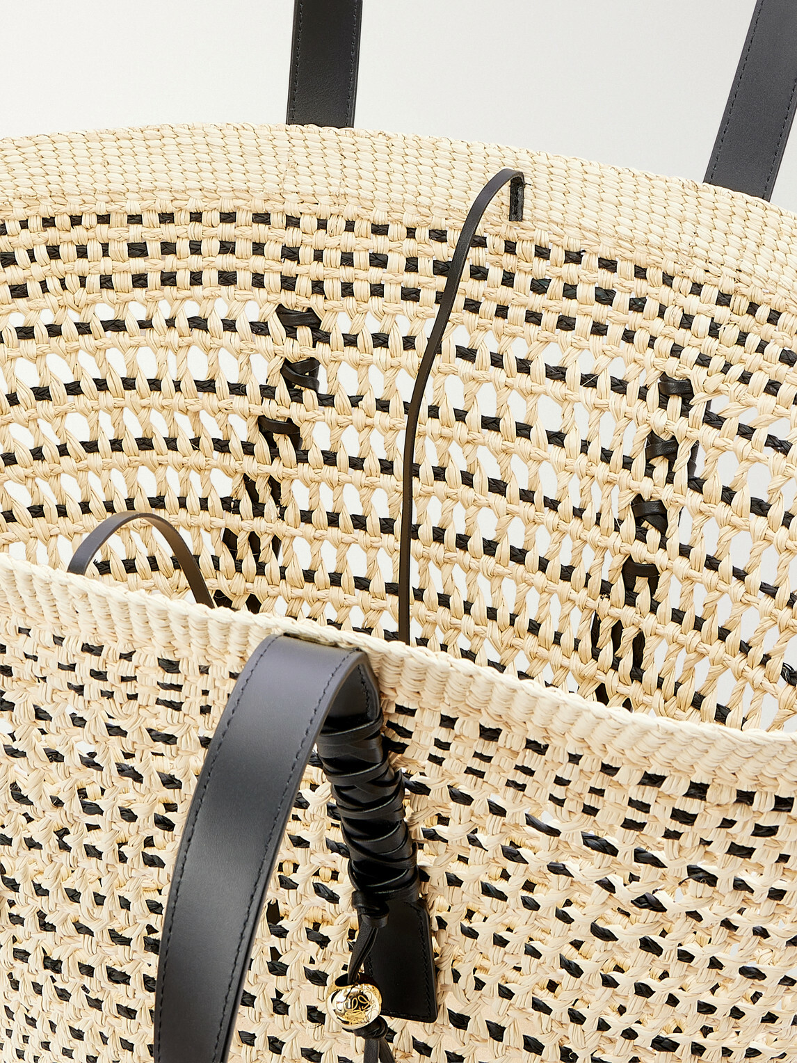 LOEWE - Paula's Ibiza Braid Basket Leather-Trimmed Raffia Tote Bag