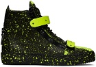 Giuseppe Zanotti Black & Yellow Coby Sneakers
