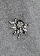 Simkhai Ganni Embellished Wool-blend Coat Grey