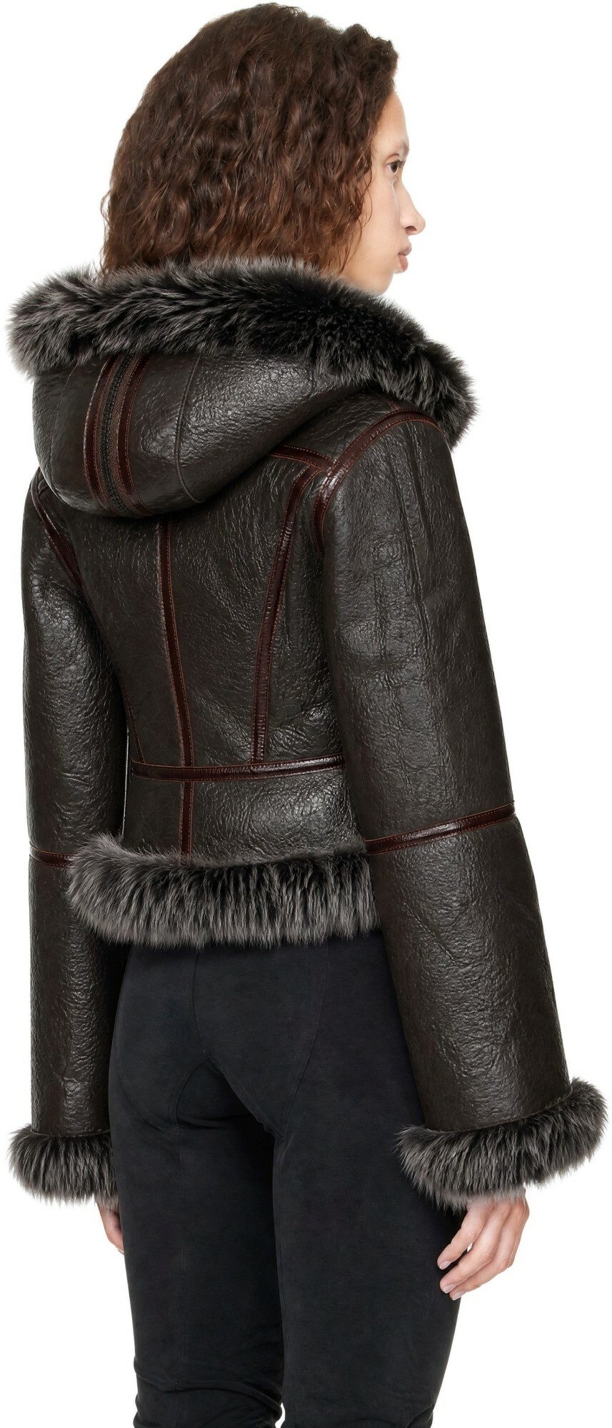 KNWLS SSENSE Exclusive Brown Koko Leather Jacket