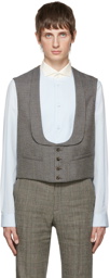 Gucci Brown Prince Of Wales Vest