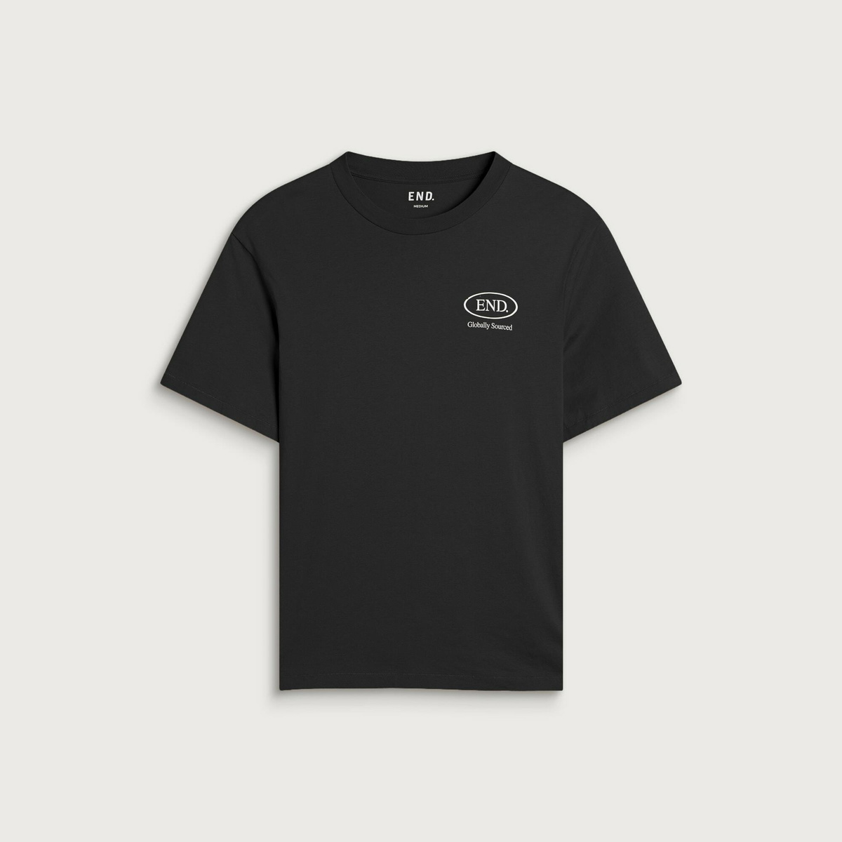 END. Worn Established T-shirt in Cinder Black