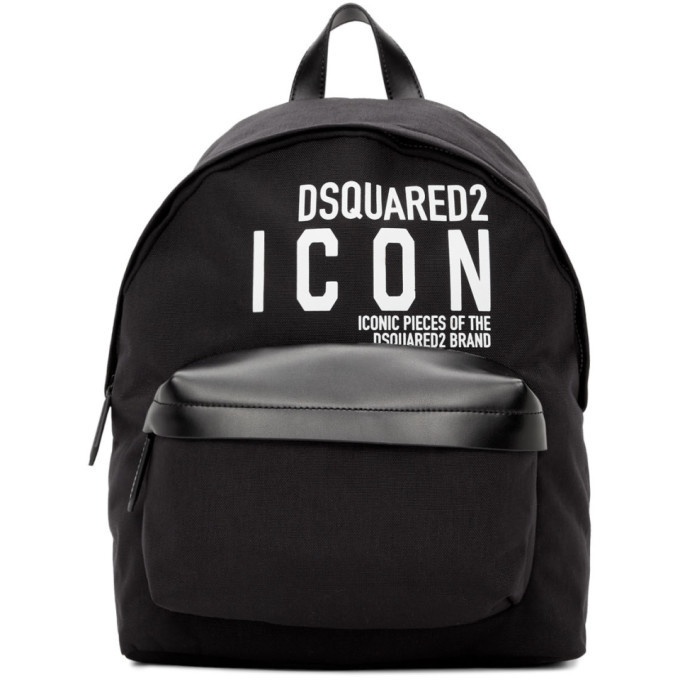 Photo: Dsquared2 Black Icon Backpack
