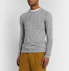 Folk - Slim-Fit Mélange Cotton Sweater - Gray