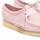 Clarks Originals Women's Leather Wallabee Boot in Baby Pink Lea