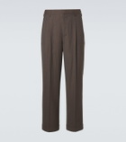 Loro Piana Isaac virgin wool crêpe straight pants