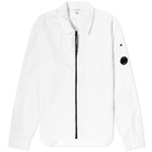 C.P. Company Men's Arm Lens Overshirt in Gauze White