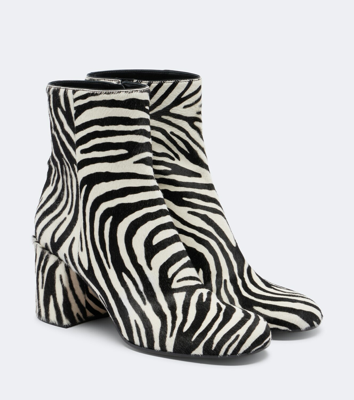 Gianvito Rossi Joelle printed calf hair ankle boots