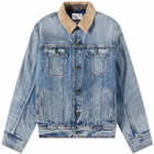 Rag & Bone Men's Eli Lined Trucker Jacket in Light Wash