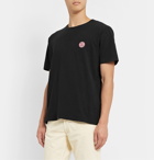 Nudie Jeans - Uno Logo-Appliquéd Organic Cotton-Jersey T-Shirt - Black