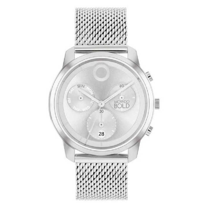 Photo: Movado Trend Element Chronograph Quartz Silver Dial Mens Watch 3601024