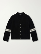 Enfants Riches Déprimés - Striped Cashmere Cardigan - Black