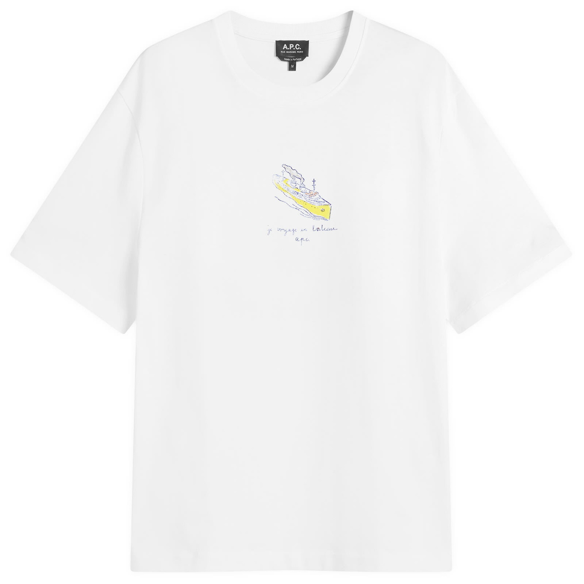 送料関税込♪【A.P.C.】White ASICS Edition Wind T-shirt A.P.C. White ASICS Edition Wind T-shirt A.P.C.