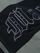 Wacko Maria - Logo-Embroidered Colour-Block Nylon Track Jacket - Gray