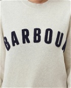 Barbour Prep Logo Crew Sweatshirt White - Mens - Sweatshirts