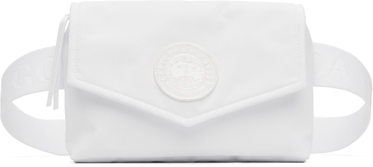 Canada Goose White Mini Waist Pack Belt Bag