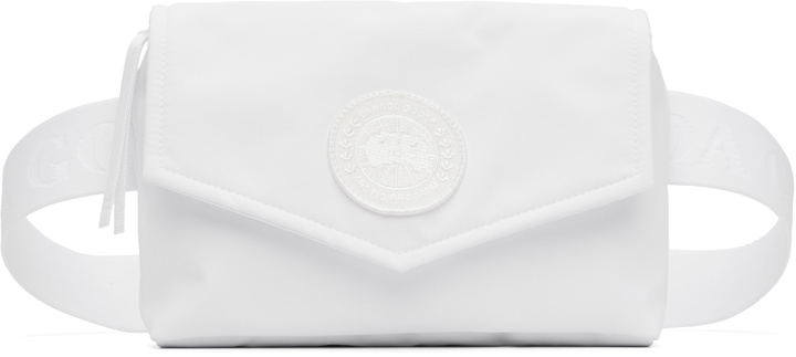 Photo: Canada Goose White Mini Waist Pack Belt Bag