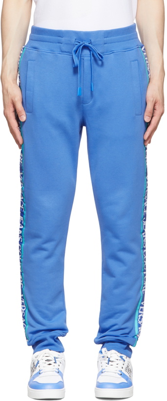 Photo: Versace Jeans Couture Blue Cotton Lounge Pants