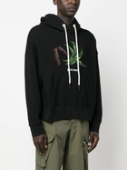 PALM ANGELS - Broken Palm Cotton Hoodie