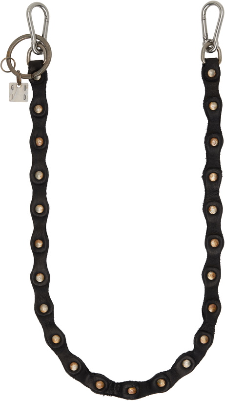 Photo: Guidi Black Leather Keychain