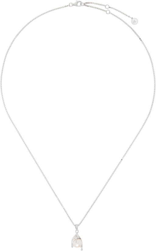 Photo: Alan Crocetti Silver Nano Pearl Melt Necklace