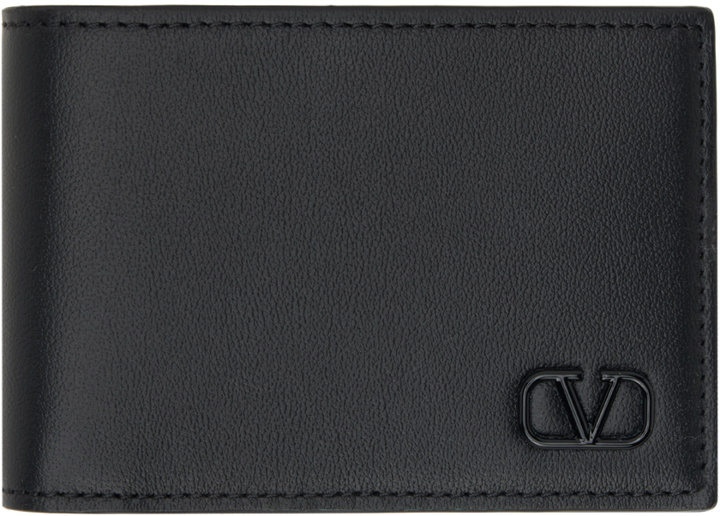 Photo: Valentino Garavani Black VLogo Signature US Dollar Wallet
