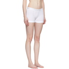 Calvin Klein Underwear White Cotton Boy Shorts