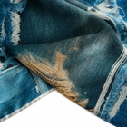 Acne Studios Women's Vasco Denim Skeleton Scarf in Black/Blue 