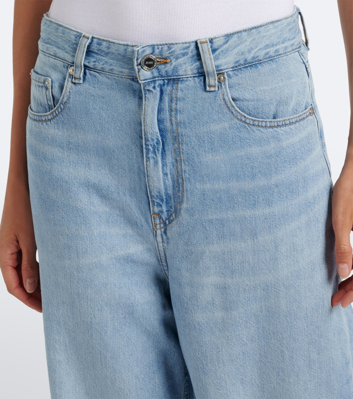 Ganni Marri wide-leg jeans