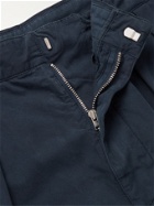 Albam - Havana Pleated Garment-Dyed Cotton Trousers - Blue