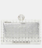 Aquazzura Tequila crystal-embellished clutch