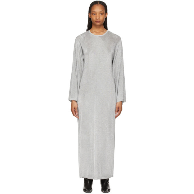 pink knit midi dress Pink Cotton Draped Knit Midi Dress