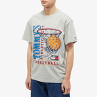 Tommy Jeans Men's Basketball Vintage T-Shirt in Grey