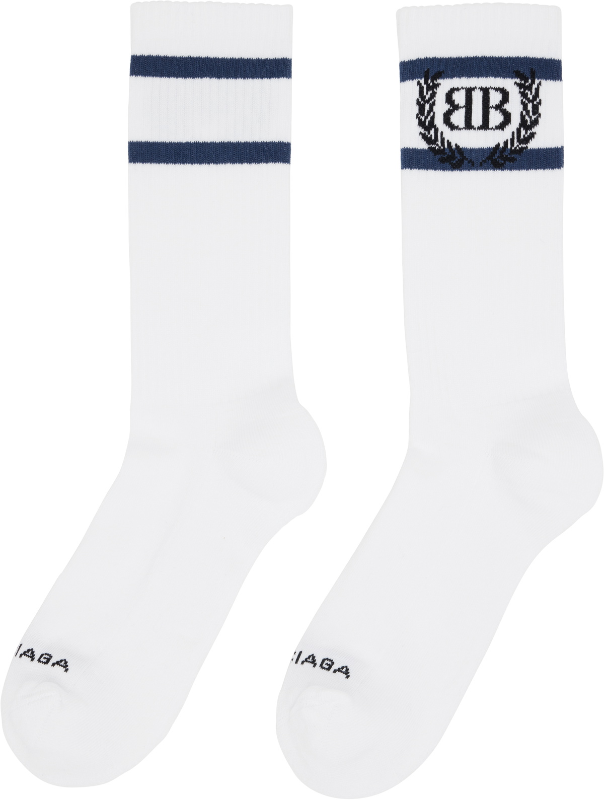 Balenciaga White Laurel Classic Socks