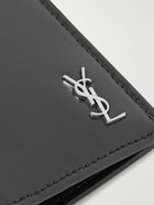 SAINT LAURENT - Cassandre Logo-Embossed Leather Billfold Wallet