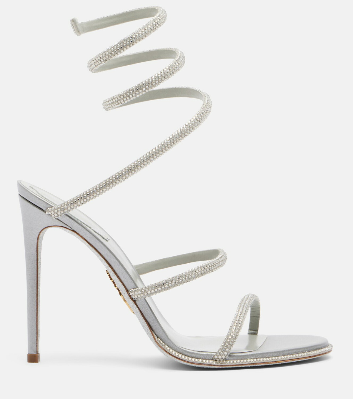 Rene Caovilla Cleo embellished satin sandals